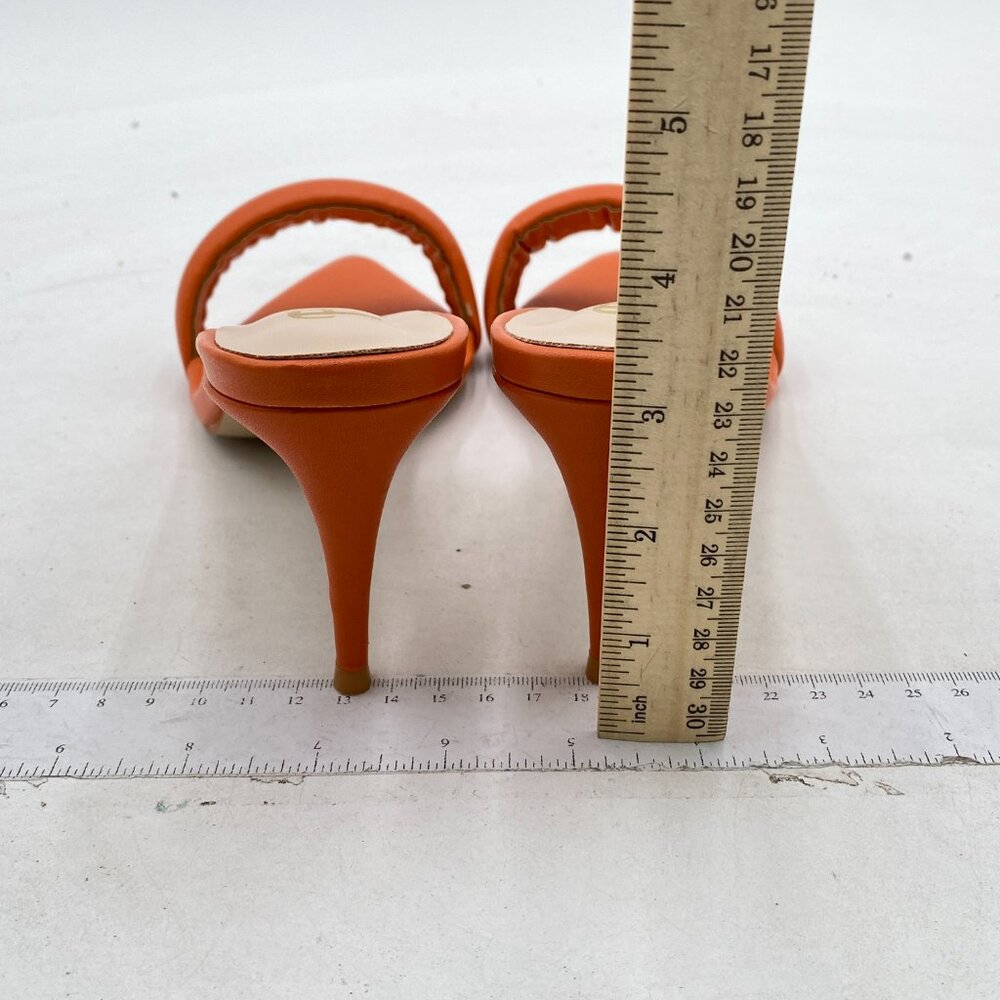 Fys Orange Pointed Open Toe Slip On Stiletto High… - image 5